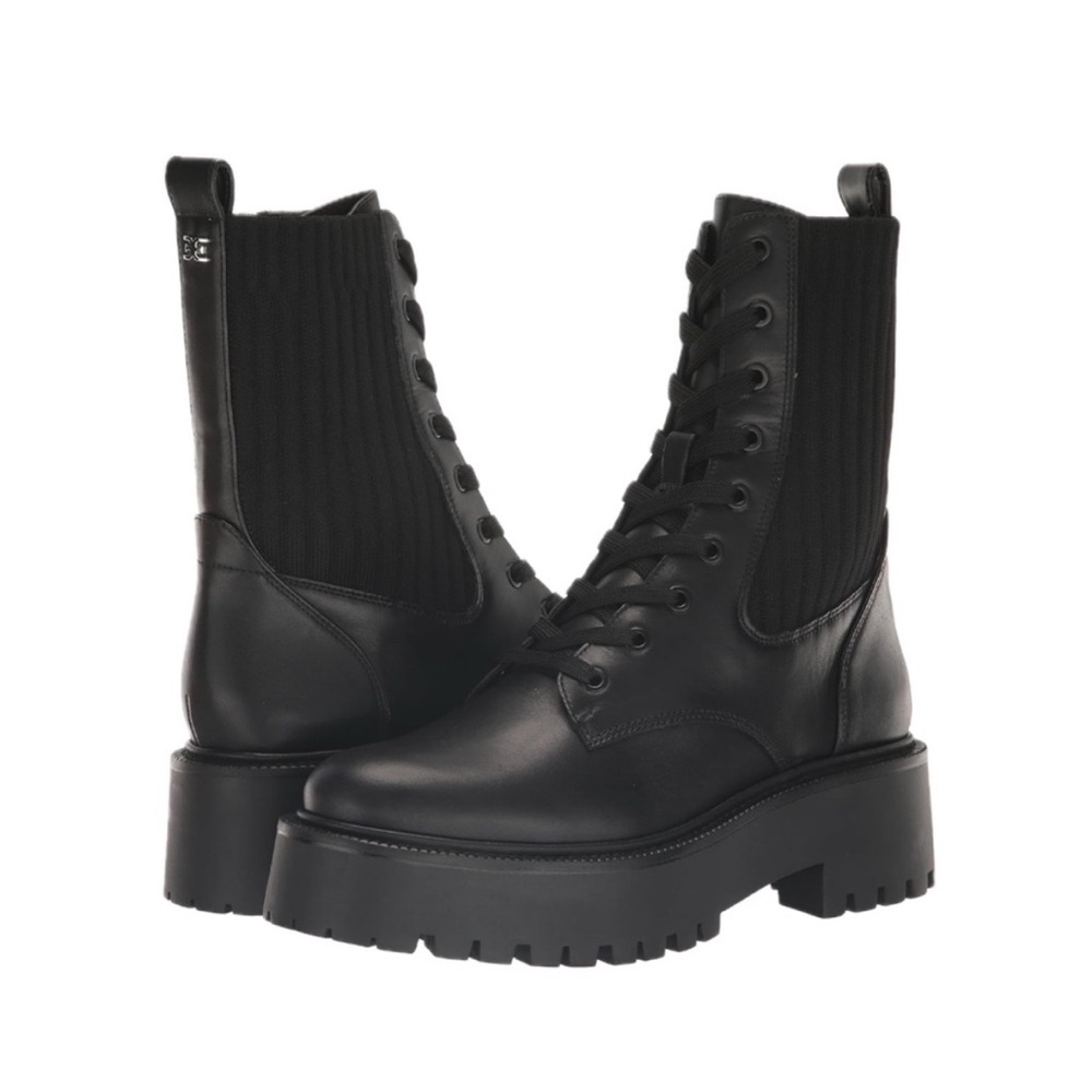 Black Lace Up Combat Boots
